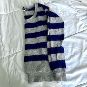 Victoria secret - Moda sweater - navy grey stripe sweater - M